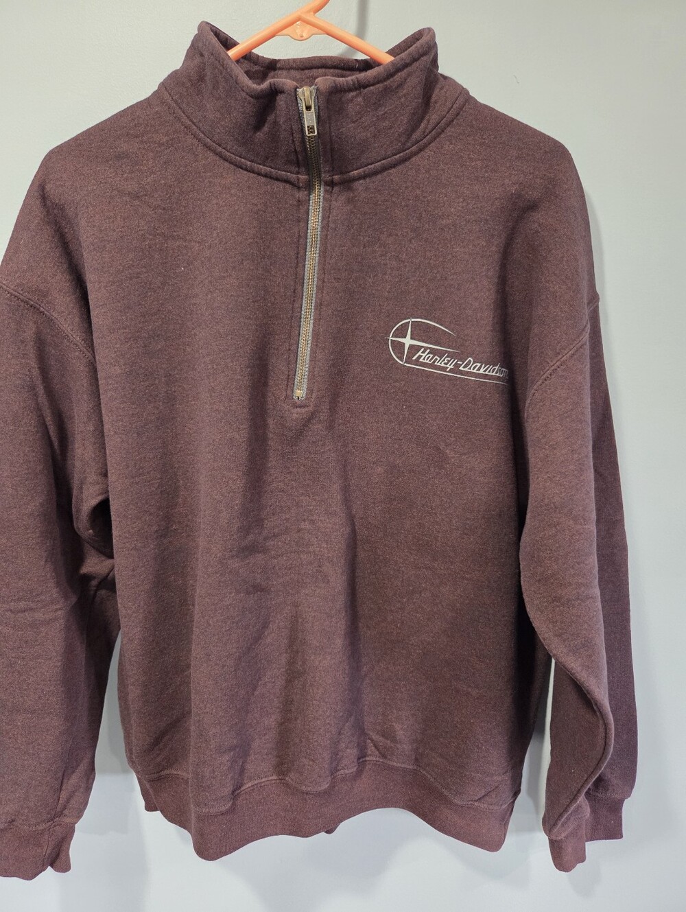 Mens Large Harley-Davidson Woodstock Rare Quarter Zip